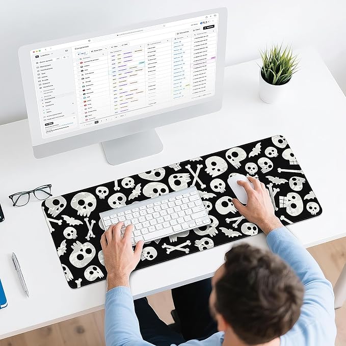 Gaming Mouse Pad - (31.5"×11.8") Skull Large Mouse Pads for Desk - Desk Mat for Keyboard and Mouse with Non-Slip Base, Desks Pad Matfor Game/Office & Home - Image 6