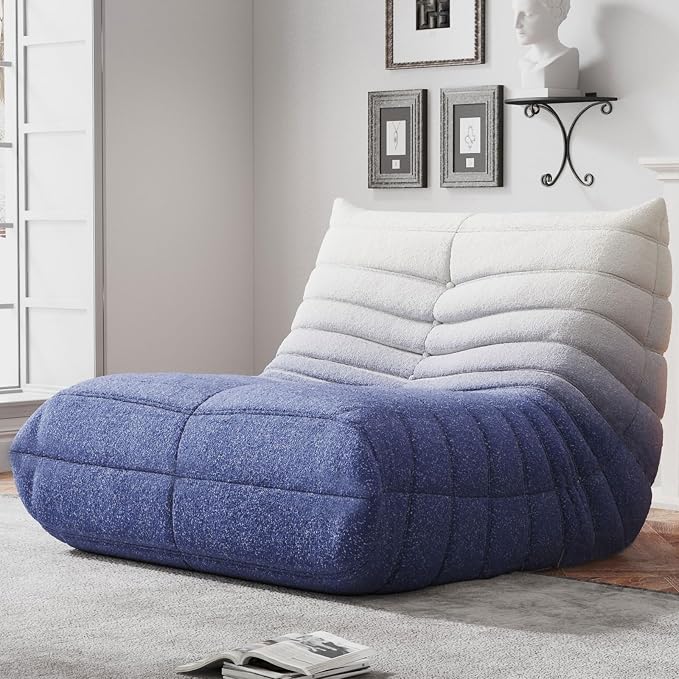 WHGBJA Bean Bag Chair for Adults, Lazy Bean Bag Sofa for Bedroom, Living Room, Reading, Gaming Floor Sofa Chair, Boneless, Comfy by WHGBJA