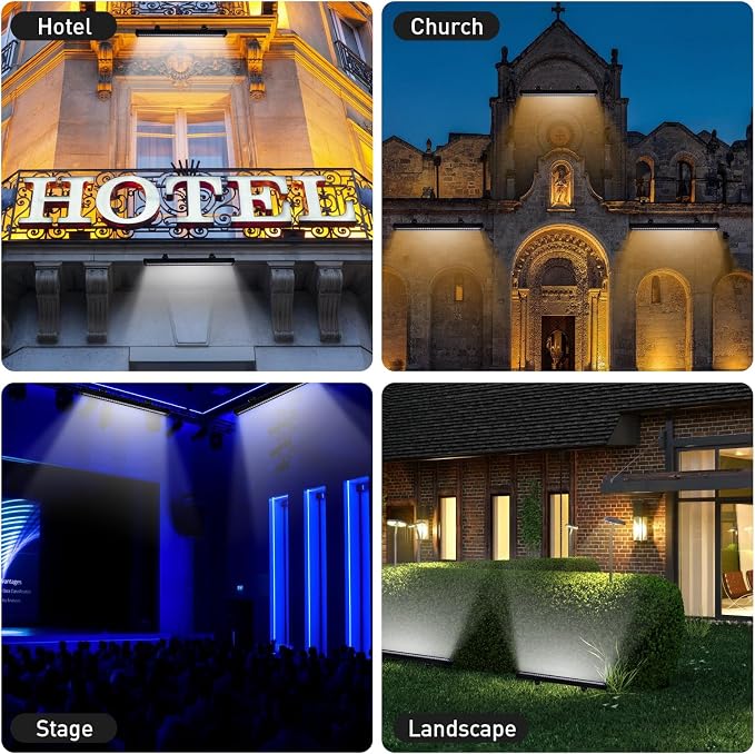 54W Outdoor Wall Washer Light Bars,6480 Lumen Super Bright 6000K Daylight White LED Wall Washer Light,IP67 Waterproof Heavy Duty Plug in LED Light Bars for Landscape Yard Building Lighting(40 Inch) - Image 7