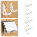Mechanical Keyboard Holder for IKEA SKADIS, White | Pegboard Accessories |Keyboard Stand | Space-Saving Desk Organizer, Gaming Office | 4PCS by Unknown