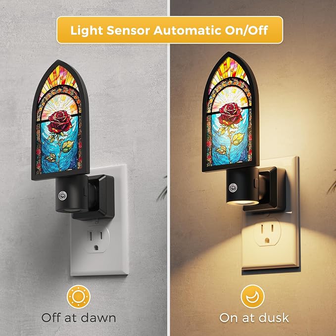 L LOHAS LED Night Lights Plug into Wall, Night Light with Light Sensor - Image 2