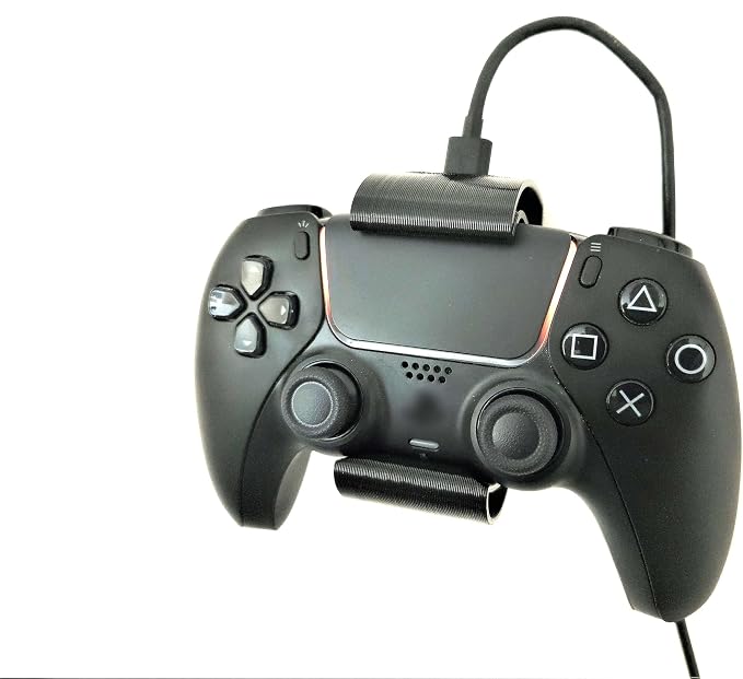 Controller Holder – Under Desk or Wall Mount Compatible with PS5 DualSense and Xbox Controllers | Quick Snap-in Design | Made in USA - Image 4