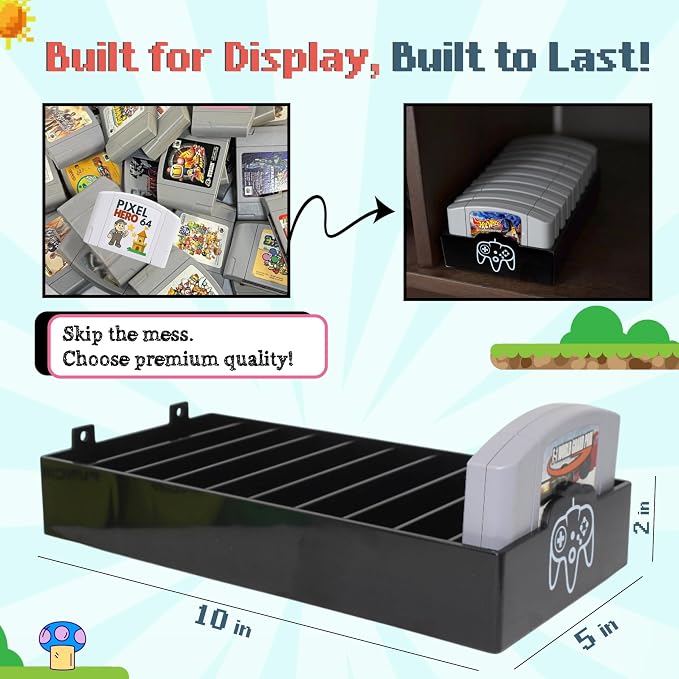 Skywin N64 Game Storage, Durable Polyethylene N64 Game Holder - 1 Pack - Image 5