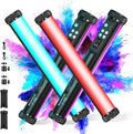2Pack RGB LED Video Light Stick Wand,3200K~8500K Magnetic Photography Tube Light,360° Full RGB Light Stick with 4000mAh Battery for YouTube Video,Vlog,Live Game Streaming… by soonpho