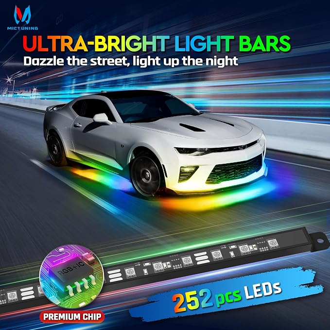 MICTUNING N8 RGB+IC Underglow Light Kit Soundsync - Image 3