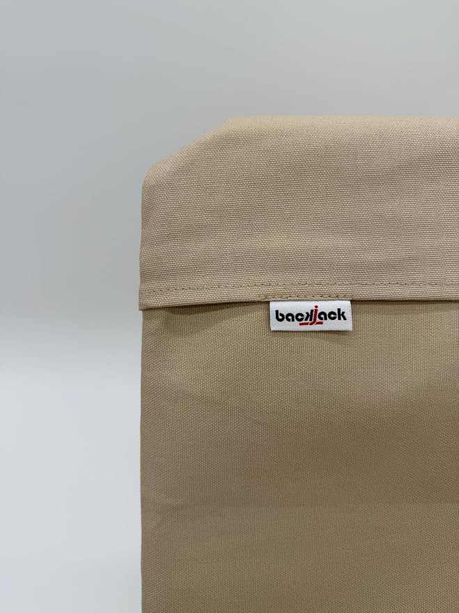 Original BackJack-Made in THE USA- Folding Sand Cotton Fabric Lightweight Floor Seating Chair for Gaming, Families, Parents, Daycare, Back Support, Reading, Yoga, Meditation, Dorm - Image 5
