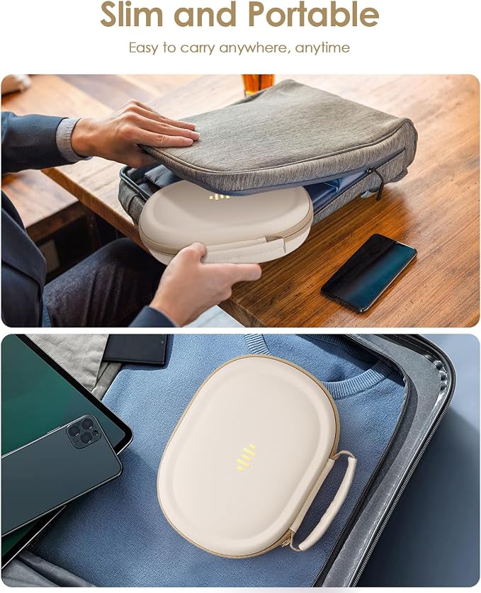 Headphone Case Hard Shell for Bose Quietcomfort/Skullcandy/JBL Tune 720BT/520BT/510BT/Live 770NC/460NC, Super-Slim Upgrade PU Pocket Over-Ear Headset Universal Portable Travel Organizer Bag - Image 5