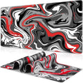 Canjoy Gaming Mouse Pad, 31.5x15.7inch Fluid Large Mouse Pads for Desk | Big XXL Extended Computer Desk Mat for Keyboard and Mouse Desktop Full Desk Mouse Pad with Non-Slip Base Stitched Edges by Canjoy