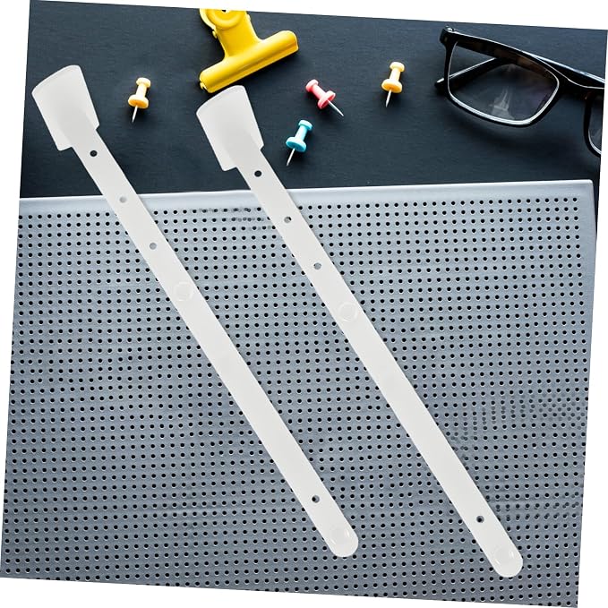 Veemoon 2pcs Adjustable Pegboard Desk Stand Desktop Riser Laptop Stand Height Adjustable Office Gaming Desk Organizer Tabletop Display - Image 7