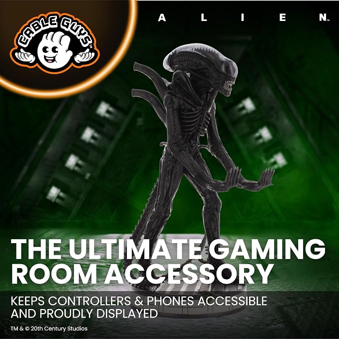 Cableguys Alien Xenomorph Controller Holder & Phone Stand | Alien Gaming Accessories for Room and Desk Setup, Holder Compatible with Xbox, PlayStation & Most Standard Game Controllers - Image 2