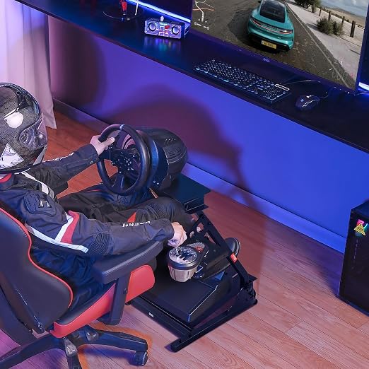 VEVOR G920 Racing Steering Wheel Stand Shifter Mount fit for Logitech G25 G27 G29 G920 G923 Thrustmaster T330TS Mainstream Brands Gaming Wheel Stand Wheel Pedals NOT Included Racing Wheel Stand - Image 9