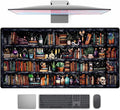 Desk Mat Forest Library Book Mouse Pad Big Desk Pad XXL Extended Gaming Large Mouse Pad for Desk Rubber Base Mousepad with Stitched Edges, Keyboard Mouse Mat for Work Game Office Home 31.5x15.7 in by TENG+DA+QING