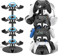 Headset Stand 4 Tiers for Desk, Rotatable Gaming Controller Stand for PS5/PS4/Xbox/Switch2/PS Portal/Phone, Universal PC Gamer Gift Accessory Controller/Headphone Holder for 12 Packs Controller by KOSKER