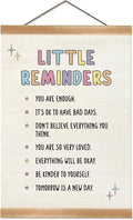 ZTGDA Little Reminders Wall Art,Inspirational Quotes Canvas Print with Wood Hanger Frame, Daily Reminder Poster for Bedroom Teens Room, or Classroom Decor, 12x16 Inches (Reminders) by Unknown