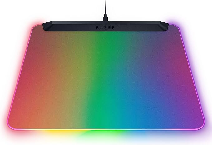 Razer Firefly V2 Pro Fully Illuminated RGB Gaming Mouse Mat: Backlit Design - 15 Zone Chroma Lighting - USB 2.0 Port - Detachable USB Type C Cable - Micro Textured Surface - Anti Slip Base - Image 8