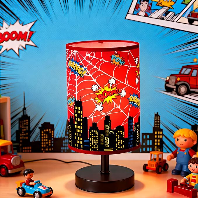 Glooglitter City Table Lamp 3 Colors Dimmable Lights 11.02 x 5.12 Inch Hero Night Light Skyscraper Building Bedside Lamps Decoration for Bedroom Desk Birthday Gifts for Christmas - Image 2
