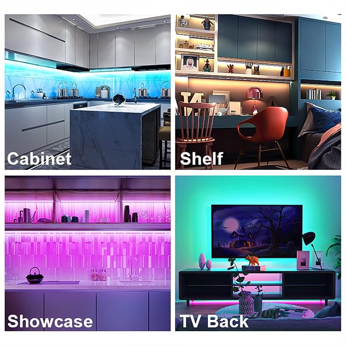 maylit 6 PCS RGB Under Cabinet Lights with App and Remote Control - Image 7