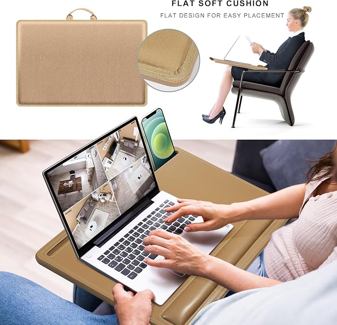 CENNBIE Leather Lap Desk for Laptop, 24 x 16 inches (Brown) - Image 6