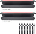 Cable Management Tray, Under-Desk, On-Wall or Side-of-Desk, 17x4x2.4”, 2-PK, Hide & Organize Your Cables, Power Supplies and Power Strips, Bonus 10-Pk Cable Ties by QualityClever