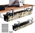 No-Drill Cable Management for Standing Desk by Unknown