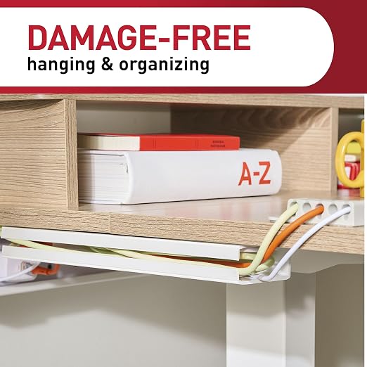 Command Cord Organizer Channel, 1 Channel, 8 Large Strips - Image 5