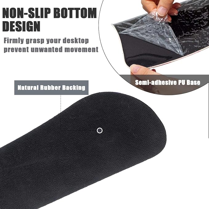 Ergonomic Memory Foam Keyboard Mouse Pad Set with Rest Wrist Cushion Support for Laptop/Notebook/Desktop/Computer/Gaming/Home/Office/Desk, Comfortable & Lightweight (Birds & White Flowers) - Image 7