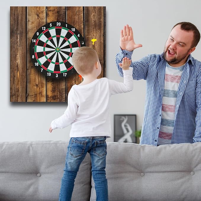 Hahafelt Felt Wood Grain Dart Board Wall Protectors Square Dart Board Backing Tiles Dartboard Backboard Cork Backboards Alternative - Image 4