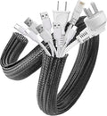 AGPTEK Cable Sleeve, 10ft - 1.5 inch Cable Management Cord Hider, Black by AGPTEK