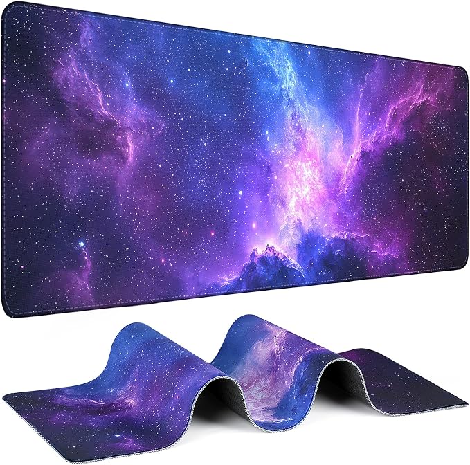 Mouse Pad Gaming - Desk Mat for Keyboard and Mouse - Galaxy Space Large Mouse Pad for Desk, Mousepad (31.5 x 11.8inch) with Non-Slip Base, Desks Pad Mat for Gaming, Office and Home by Unknown