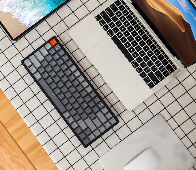 Keychron K2 Wireless Mechanical Keyboard, 75% Layout 84 Key Bluetooth/USB-C Wired Compact RGB Backlit Anti Ghosting/N-Key Rollover, Gateron G Pro Brown Switch Aluminum Frame for Mac Windows, Version 2 - Image 3