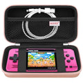 BOVKE Carrying Case for WELLST·G Handheld Game for Kids -Preloaded 220 Retro Video Games, Portable Gaming Player Holder with Extra Mesh Pocket fits Charging Cable, SD Card, Rosegold by BOVKE