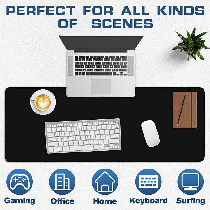 Mouse Pad Gaming - Desk Mat for Keyboard and Mouse - Large Mouse Pads for Desk, Gaming Mousepad with Non-Slip Base, Desks Pad (31.5" X 11.8") for Game, Office and Home - Image 4