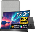 kksmart Portable Monitor for Laptop MacBook Surface PC Xbox PS5, Travel Monitor Second Screen for Laptop, HDMI USB-C VESA Compatible Built-in Speaker, 17.3 by Unknown