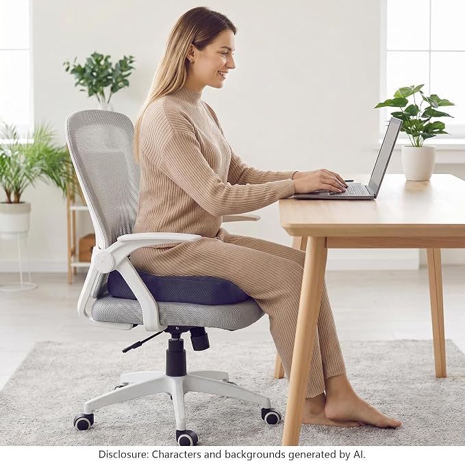 WSGJHB Office Chair Cushion Pillow Adult Car Booster Seat Cushions | Seat Cushions for Short People Effectively Increase Field of View Lower Back Fatigue Relief, for Home Anti-Slip 18x18x4.7" - Image 2