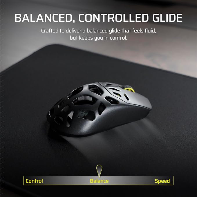Corsair MM Anti-Fray Cloth Gaming Mouse Pad – Black | XXXL (1220 x 590mm), Precision Micro-Woven Surface, Non-Slip Natural Rubber Base, Stitched Edges - Image 7