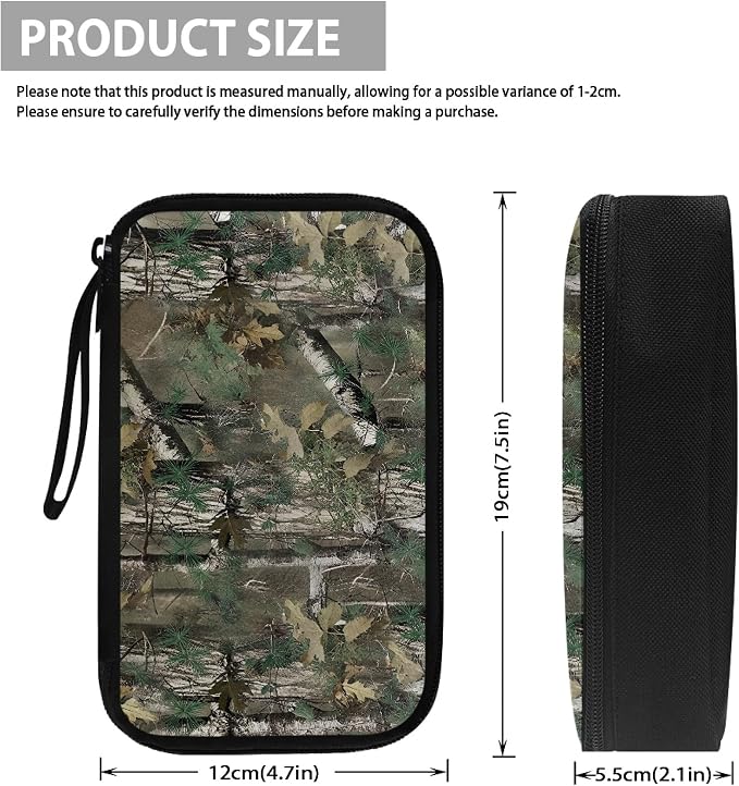 Forest Camo Print Electronics Organizer Travel Case Cord Cable Charger Organizer Bag Travel Accessories Essentials for Women Men Tech Pouch for Phone Power Bank SD Card USB - Image 5