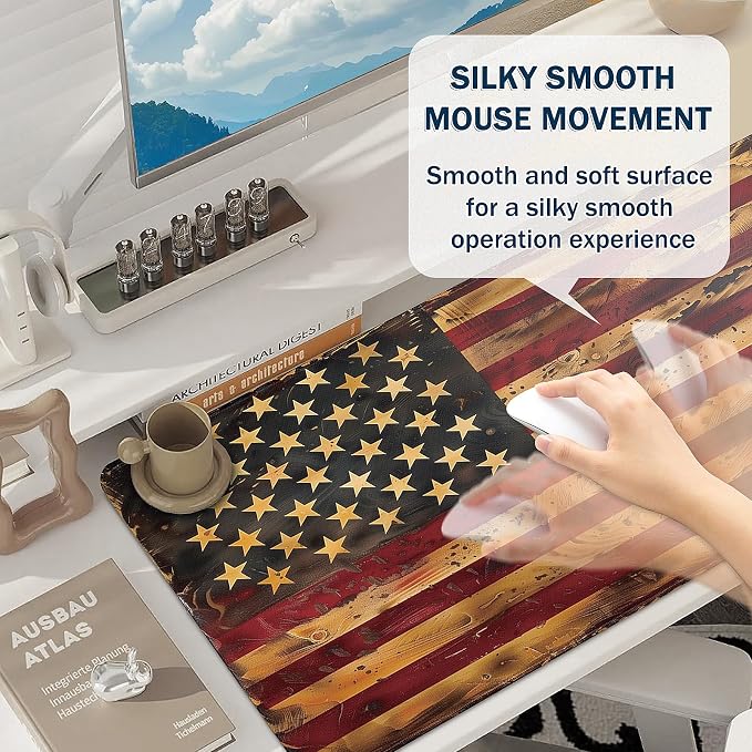 Mouse Pad Gaming - Desk Mat for Keyboard and Mouse - Large Mouse Pad for Desk, Mousepad (35.4" X 15.7") with Non-Slip Base, Desks Pad Mat Office and Home - Image 4
