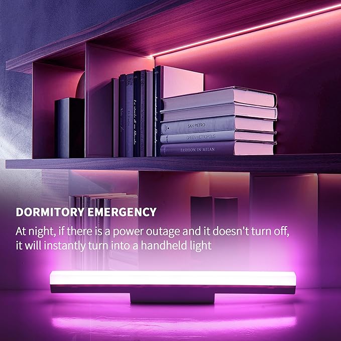 16 Inches Rechargeable Wall Lights Bar,Cold White with RGB - Image 4