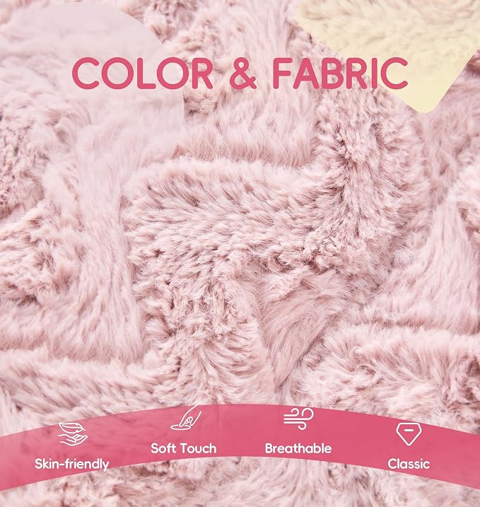 Hobestluk Small Bean Bag Chair Fireside Floor Chair BeanBag Couch Togo Sofa | Ergonomic Design,Memory Foam,No Assembly,Faux Fur Comfy Lounger with Back Support for Gaming Classroom | Pink Chevron Small - Image 7