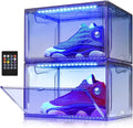 Oltraman LED Smart Shoe Boxes Display Case, Stackable Storage Organizers by Oltraman