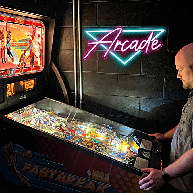 Kavaas Arcade Neon Sign, LED Arcade Signs for Arcade Room Decor | Retro Neon Sign for Boys Bedroom, Gaming Wall decor - Best Arcade Gifts for Teenage Boys, Christmas - Image 5