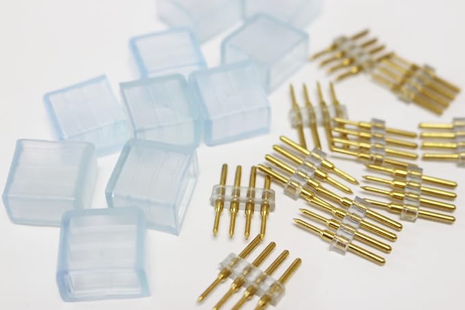 10pack of 4PINS and END Cap High Voltage RGB Light Strip - Image 4