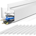 YECAYE 157in Cable Management Cord Organizer, Cable Raceway, White by Yecaye