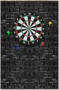 Hahafelt Felt Wood Grain Dart Board Wall Protectors Square Dart Board Backing Tiles Dartboard Backboard Cork Backboards Alternative by Hahafelt