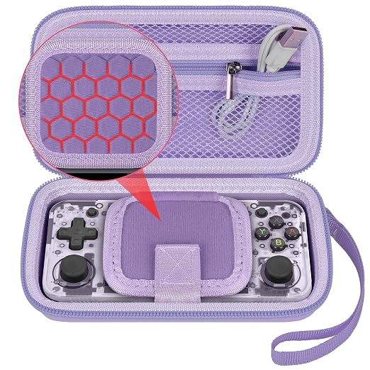GWCASE Hard Case for Anbernic RG35XX H/ RG28XX Retroid Game Console, Purple - Image 5