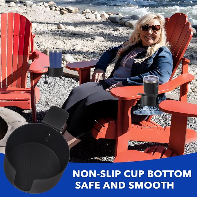 Chair Cup Holder Compatible with Adirondack,Aluminum Alloy - Image 5