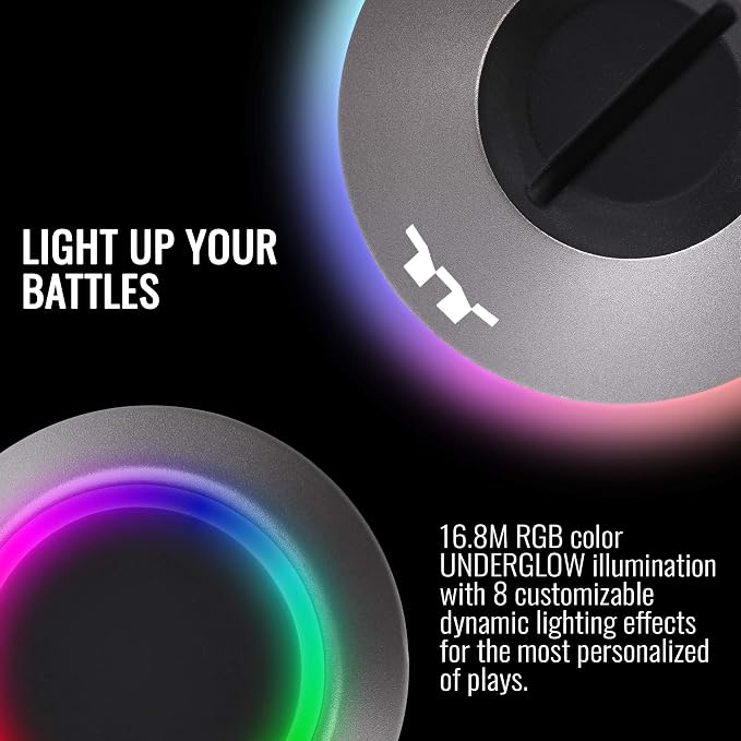 Thermaltake Argent MB1 RGB 16.8 Million RGB Color Software Enabled Mouse Bungee, Altra-Compact and Non-Slip Rubber Base. GEA-MB1-MSBSIL-01 - Image 3
