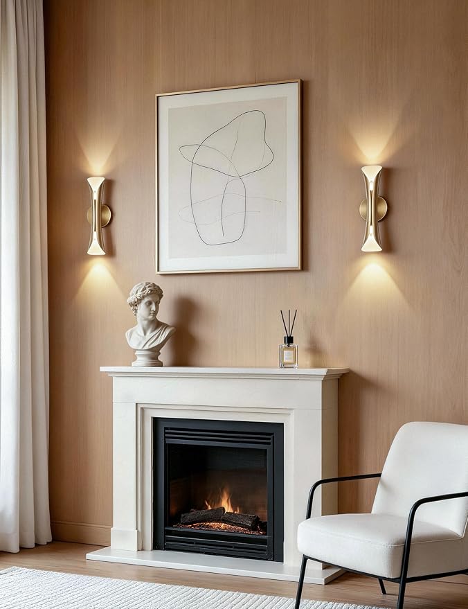 Tubicen Gold Wall Sconces Mid Century Modern Movie Theater Lights for Wall - Image 8