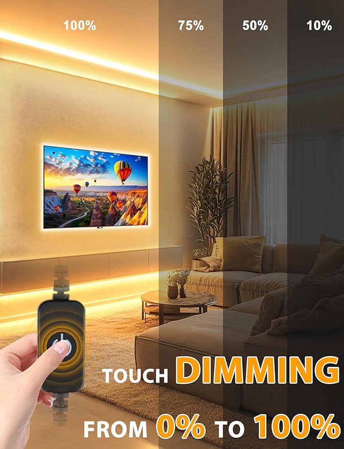 Lamomo LED Neon Lights, 32.8Ft Warm White Dimmable Led Rope Flex, 24V Waterproof LED Strip Lights, Silicone 3000K Neon Strip Lighting for Bedroom Indoor Home Decor - Image 2
