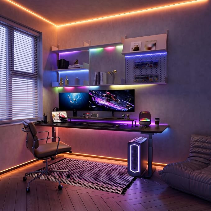 PAUTIX RGB Smart IC COB LED Strip Light Addressable 9.84ft/3m,UL-Listed DC24V Color Chasing Strip Light Multicolor Flexible Tape Lights Kit with Remote,for Cabinets,TV,Bedroom,Party DIY Decoration - Image 7